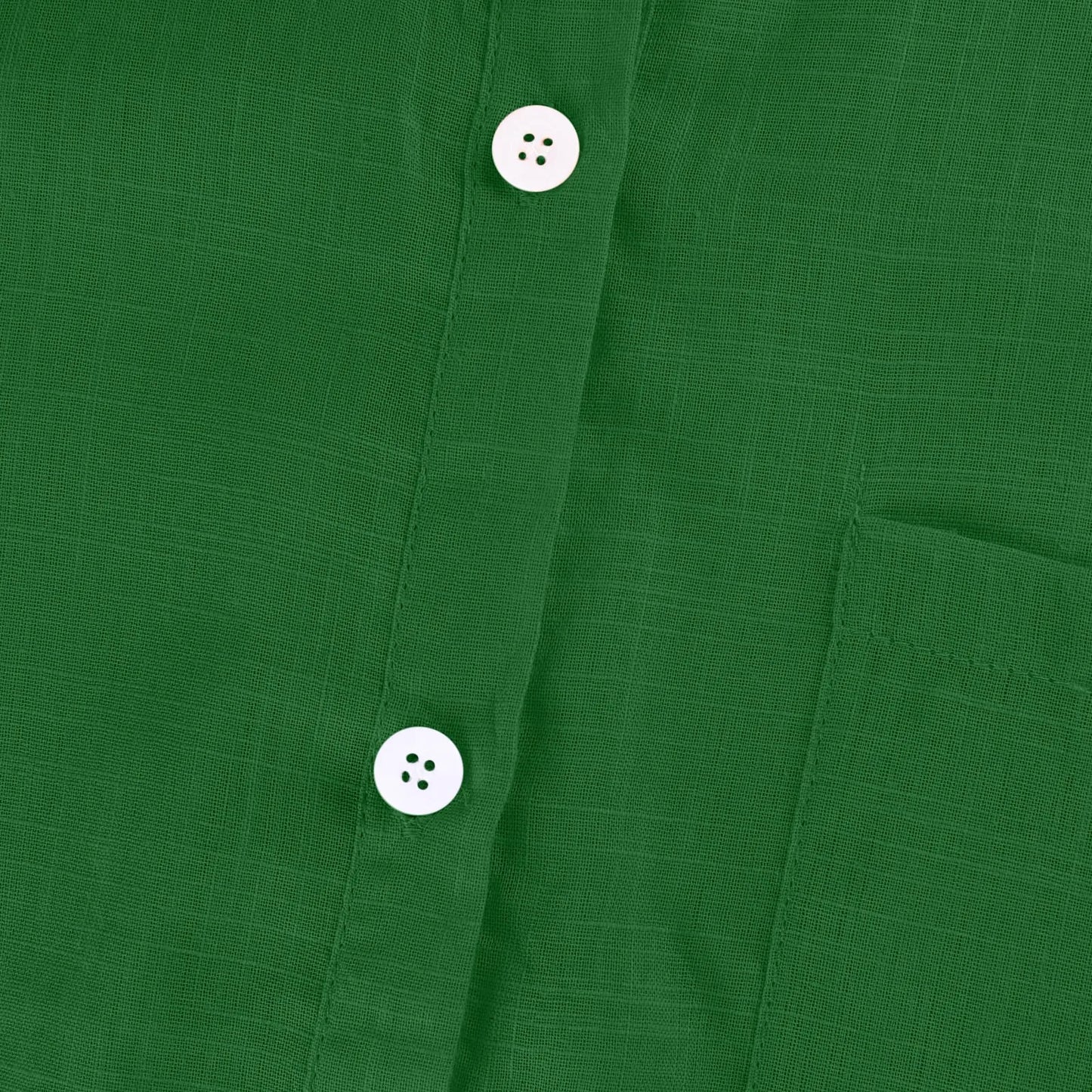 Women's  Cotton Linen Classic Shirts™ Short Sleeve Lapel Button Down Shirt