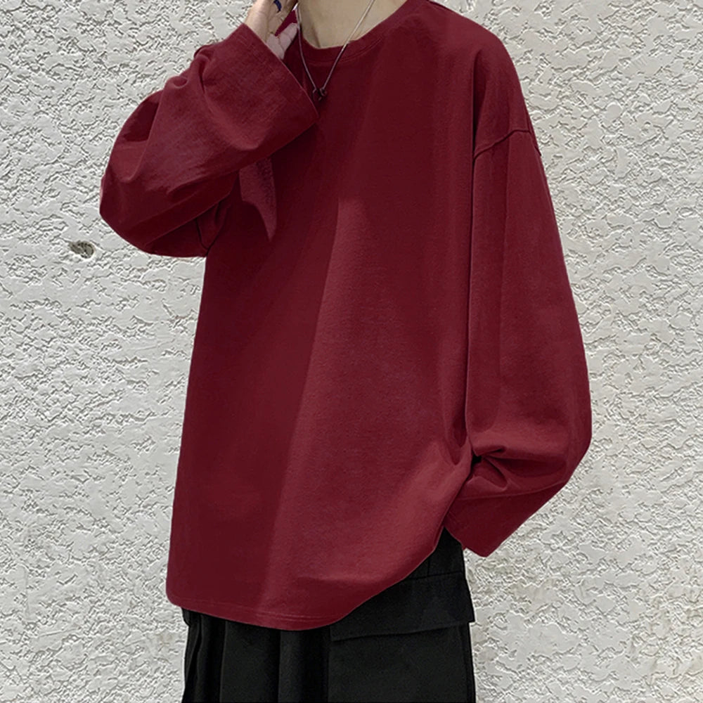 Men's T-shirt™ Cotton Oversize Long sleeves t shirt