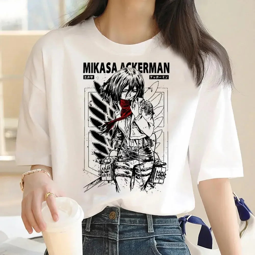 Women's T-Shirt™ Japanese Anime Attack on Titan Graphic Print Harajuku Short Sleeve Plus Size T Shirt