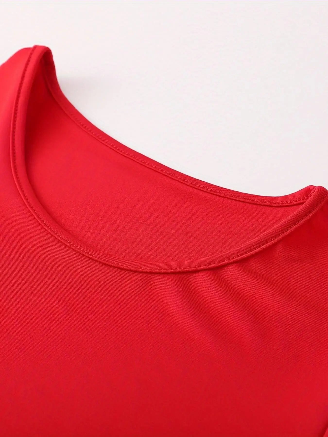 Women's Short Sleeves Dress™ Style flower print color matching short sleeved dresses