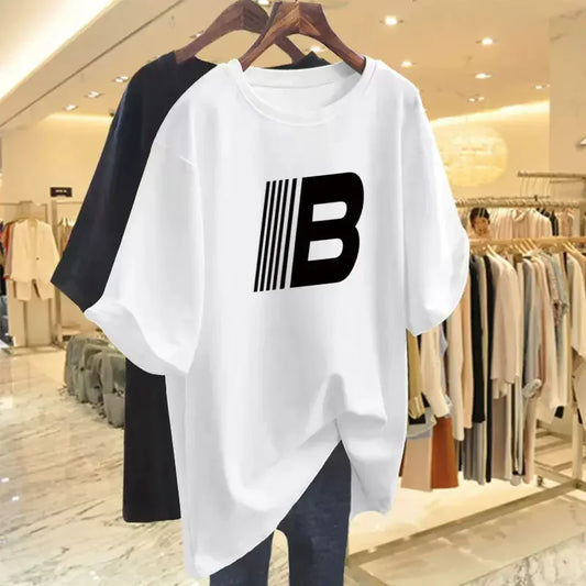 Women's Short Sleeve T-Shirt™ Cotton Letter Loose Summer Short Sleeve T-shirt