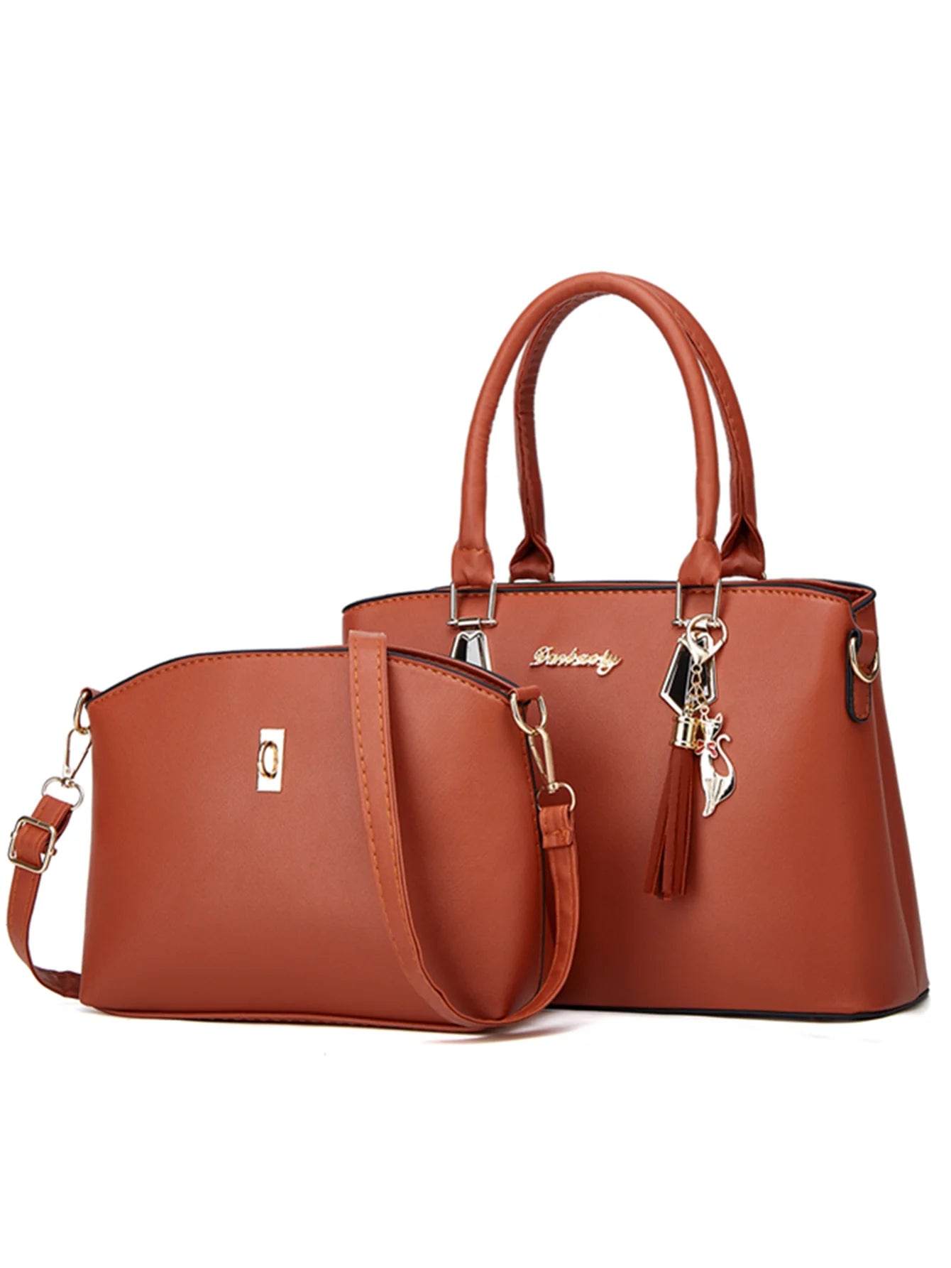 Women's handbag™ shoulder bag messenger and mother bag two bag set