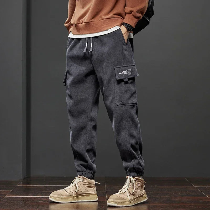 Men's Elastic Waist Jogging™ Spring Autumn New Style Stretch Straight Drawstring Pants