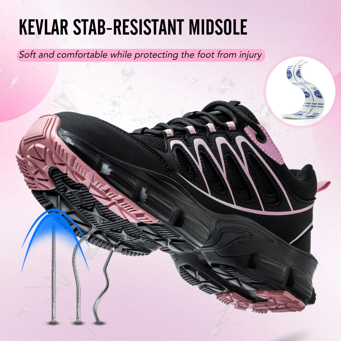 ZLMY Women's Safety Shoes™ Breathable Steel Toe Puncture Proof Sneakers