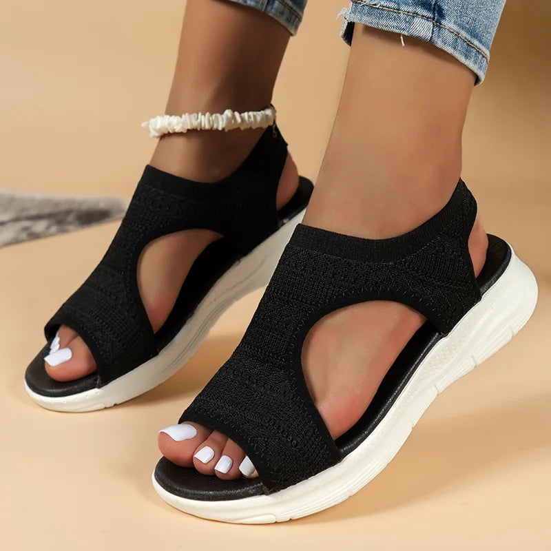 Women Summer Sandals™ Mesh Fish Platform Open Toe Wedge Sandals