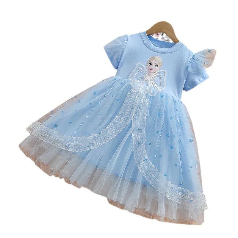 Disney Girls Summer Dress™ Short Sleeve Frozen Princess Elsa for Kids Dresses