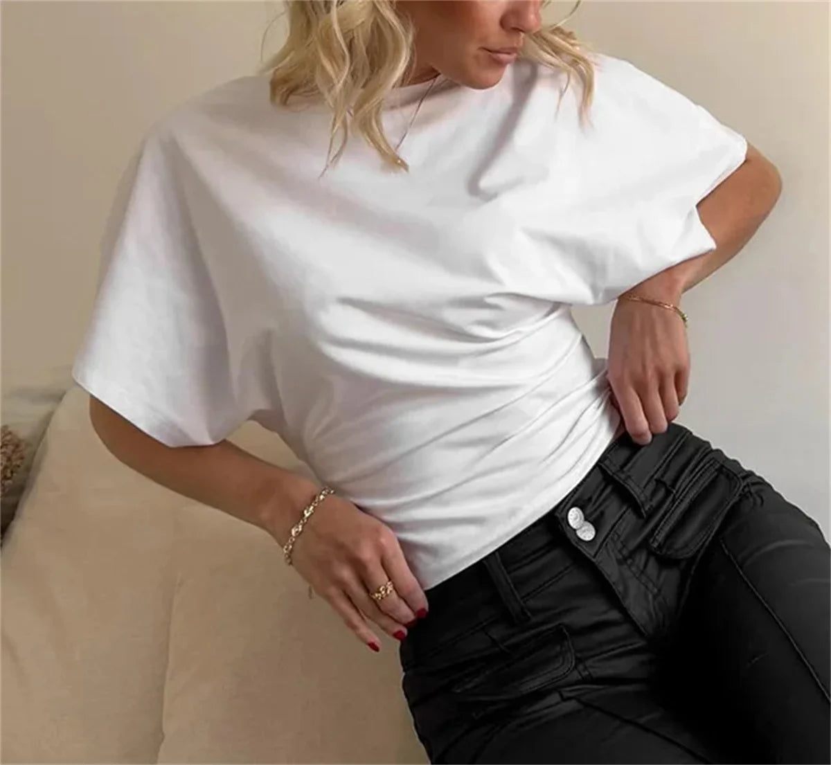 Women's Crop T-shirt™ O-neck Y2K Slim Design Tees