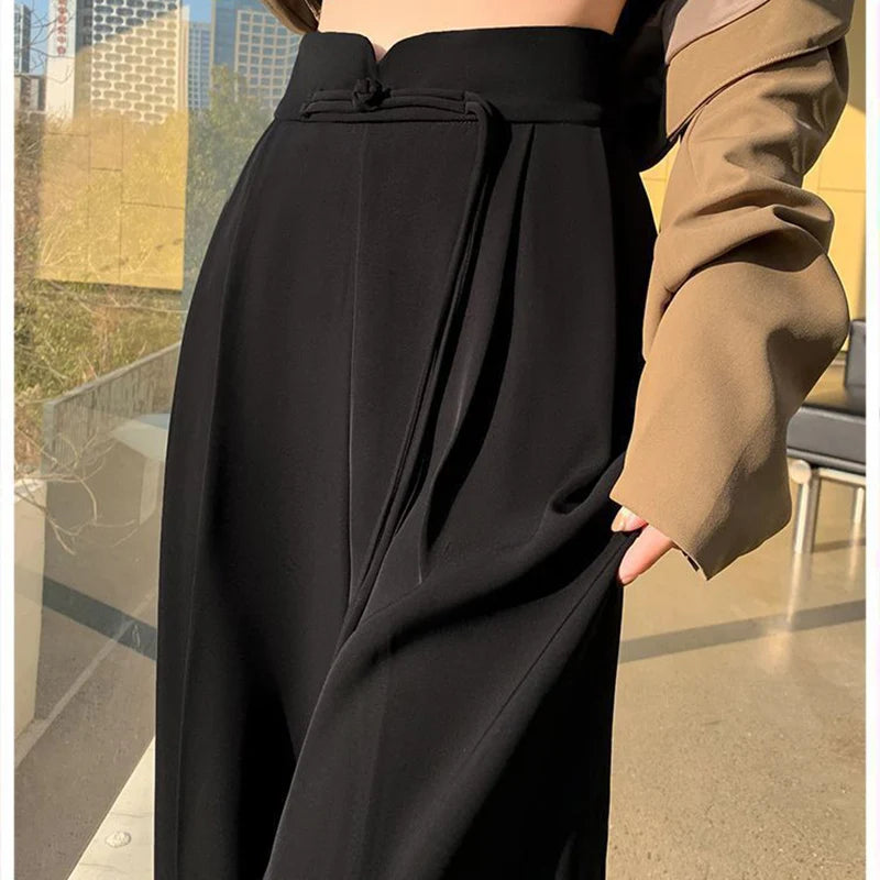 Women's Straight Leg Suit Pants™ Female Chic High Waisted Trousers