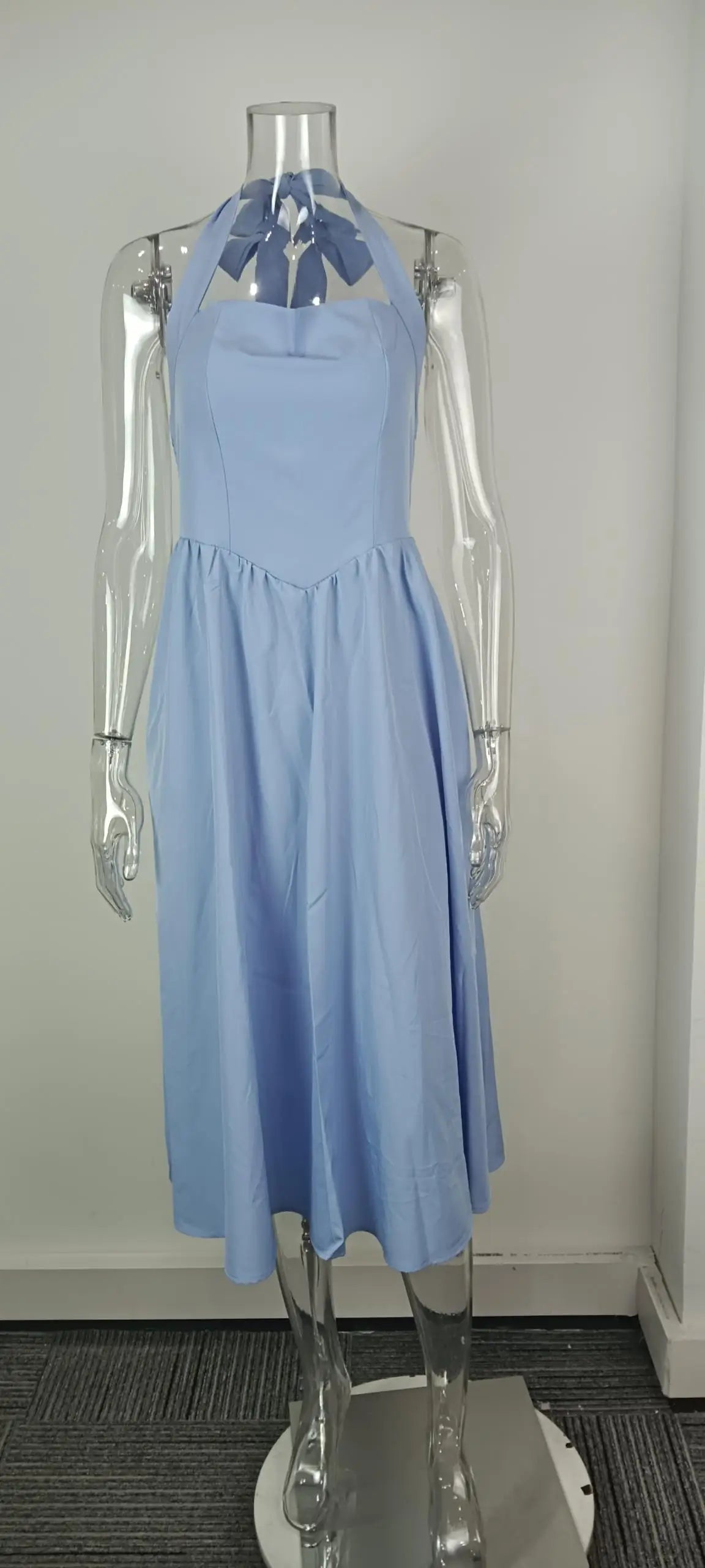 Women's Long Dress™ Square Collar Sleeveless Backless Dress
