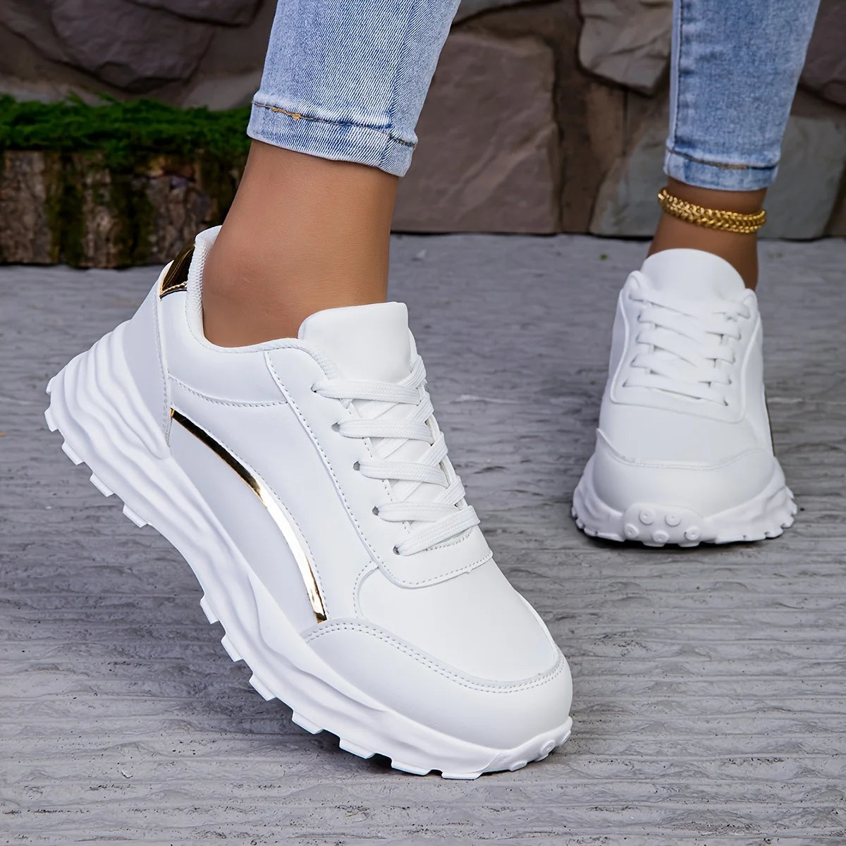 Women's Casual Sneakers™ Lace-up Lightweight Soft Sole Walking Comfortable Shoes