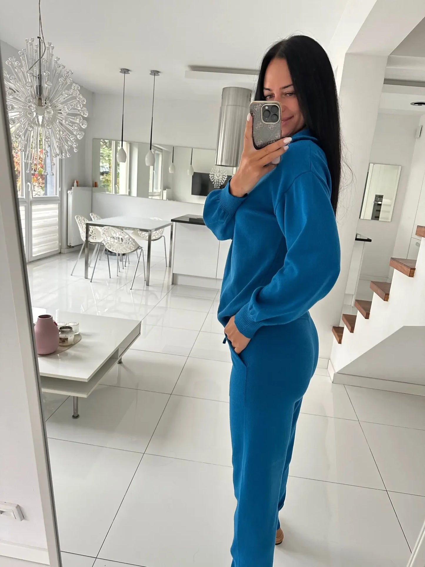 Women's Knitted Suit™ 2 Piece Sets Outfit Trouser Oversized Casual Sweaters Jogging Knitwear Tracksuit