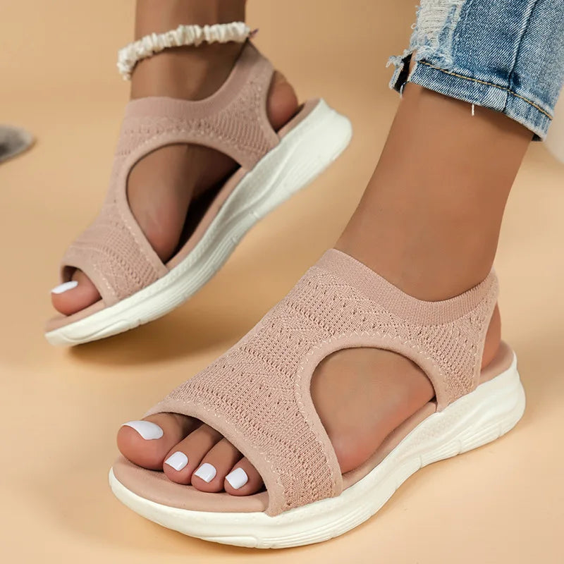 Women Summer Sandals™ Mesh Fish Platform Open Toe Wedge Sandals