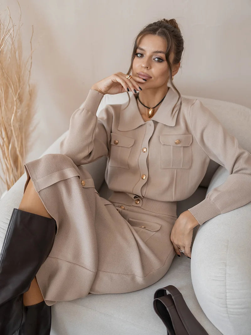 Women's Elegant Dress and Shirt™ Vintage Sets