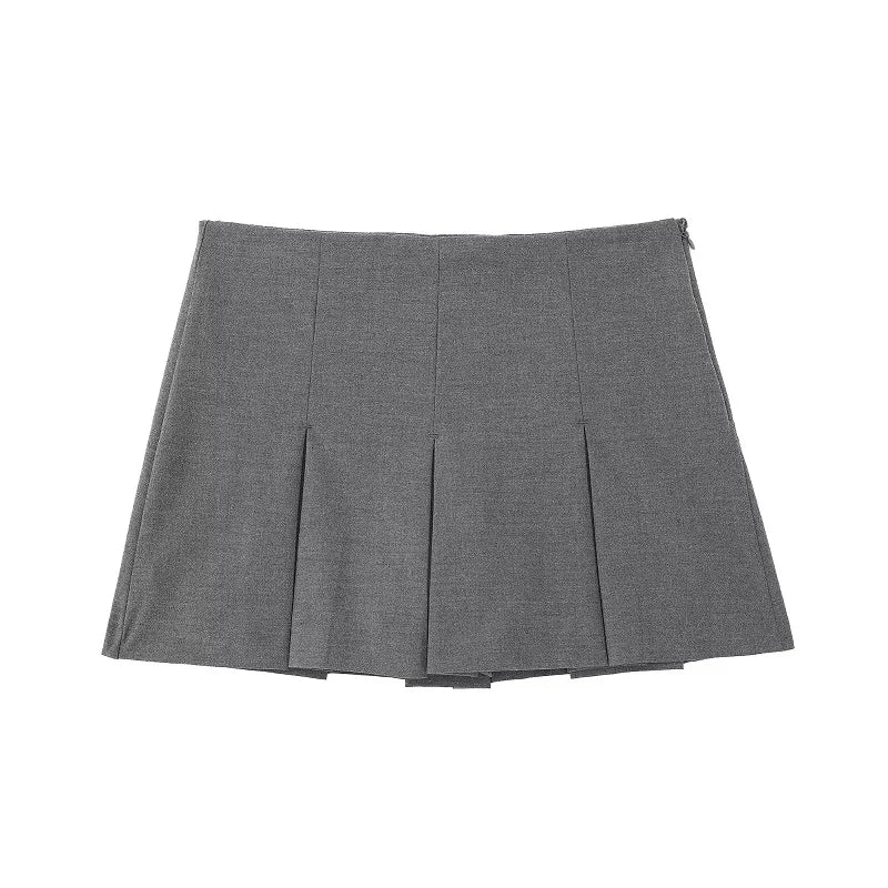 Women's Shorts Skirts™ High Waist Pleated Striped Bermuda Mini Shorts