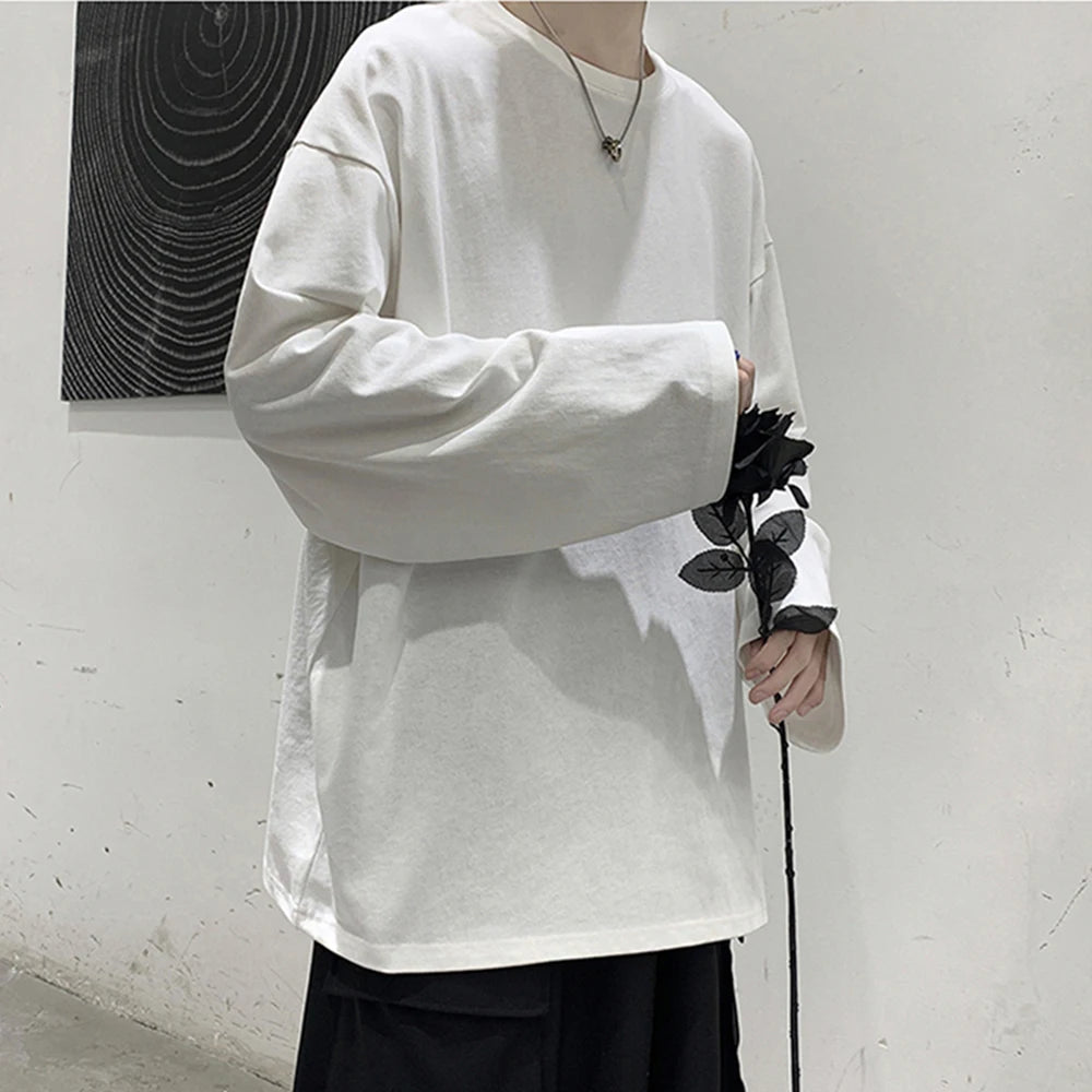 Men's T-shirt™ Cotton Oversize Long sleeves t shirt