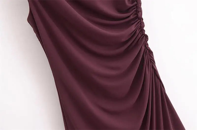 Women Dresses™ Fashion Tight Ruched Mini Dress