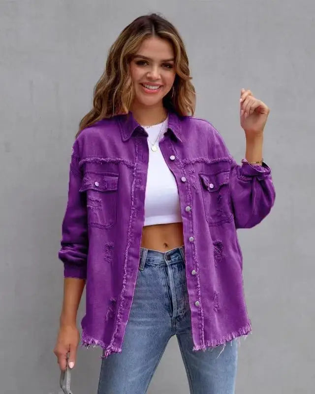 Women's Denim Shirts™ Vintage Oversized Loose Shirt