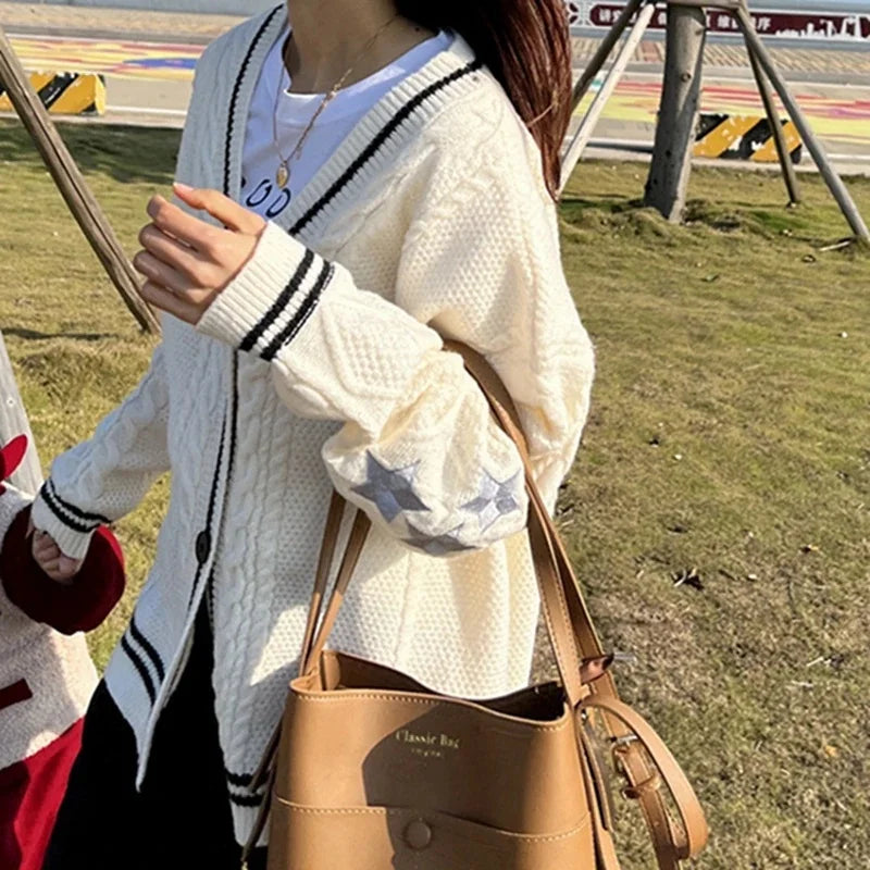 Women's Y2K Sweaters™ Loose Knitted Long Sleeve Cardigans