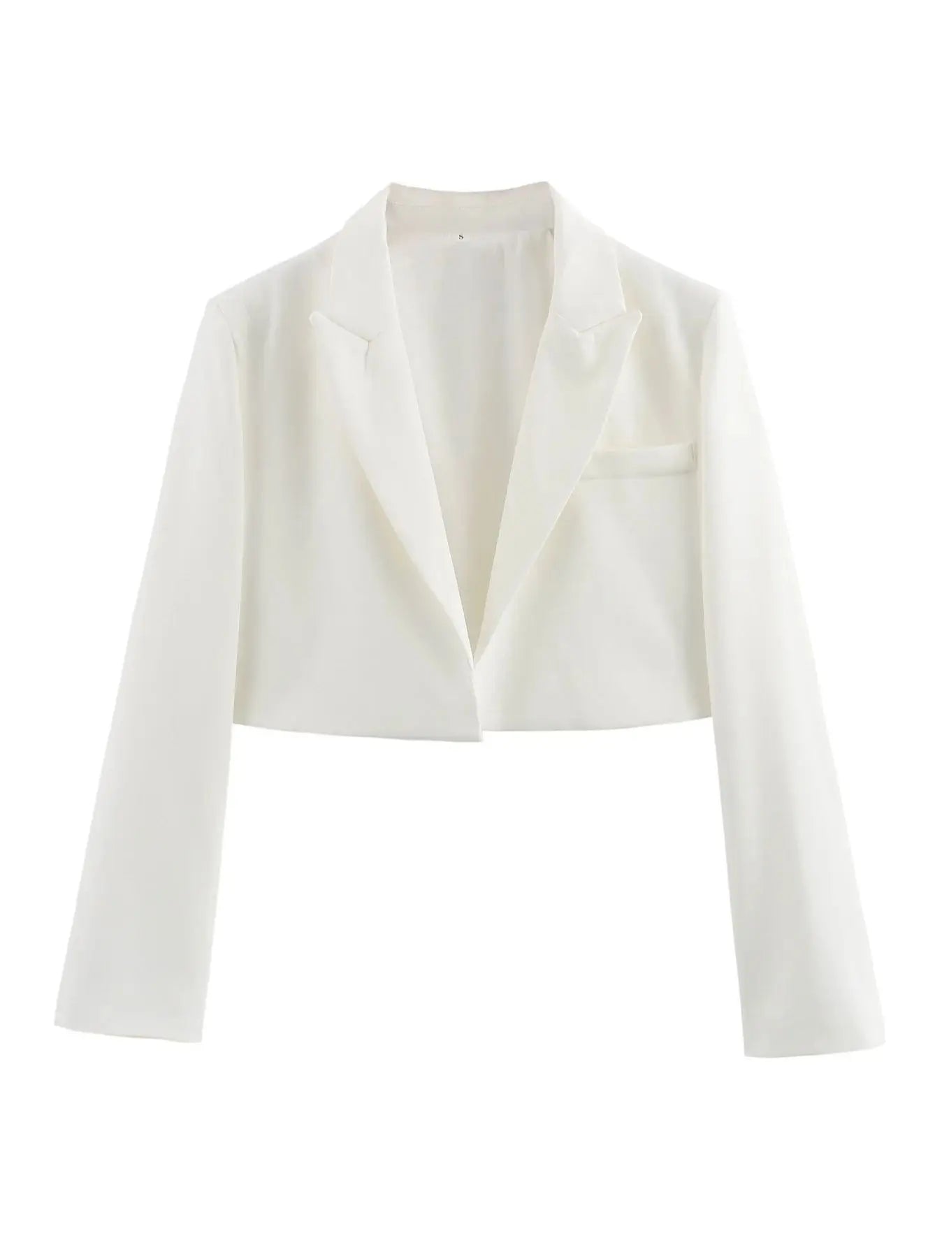 Women's Fashion Crop Blazer Jacket™ Long Sleeve Versatile Jacket