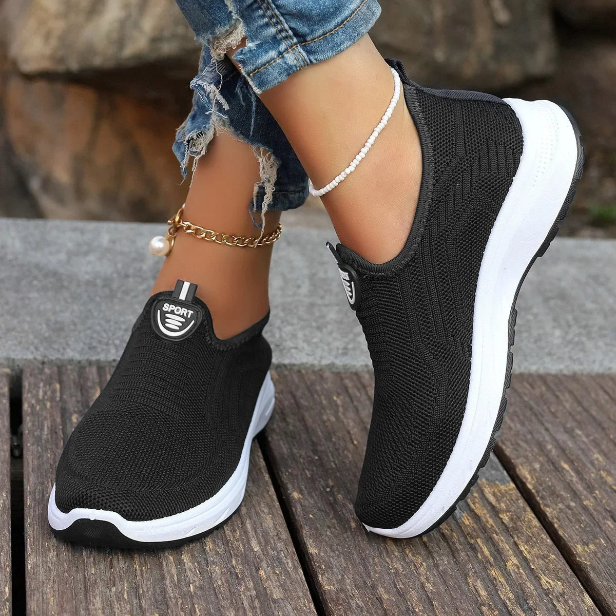 Women's Sneakers™ Lightweight Breathable Flats Slip on Casual Shoes