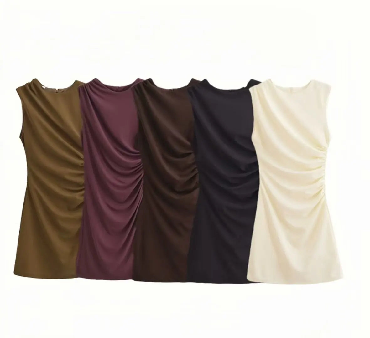 Women Dresses™ Fashion Tight Ruched Mini Dress