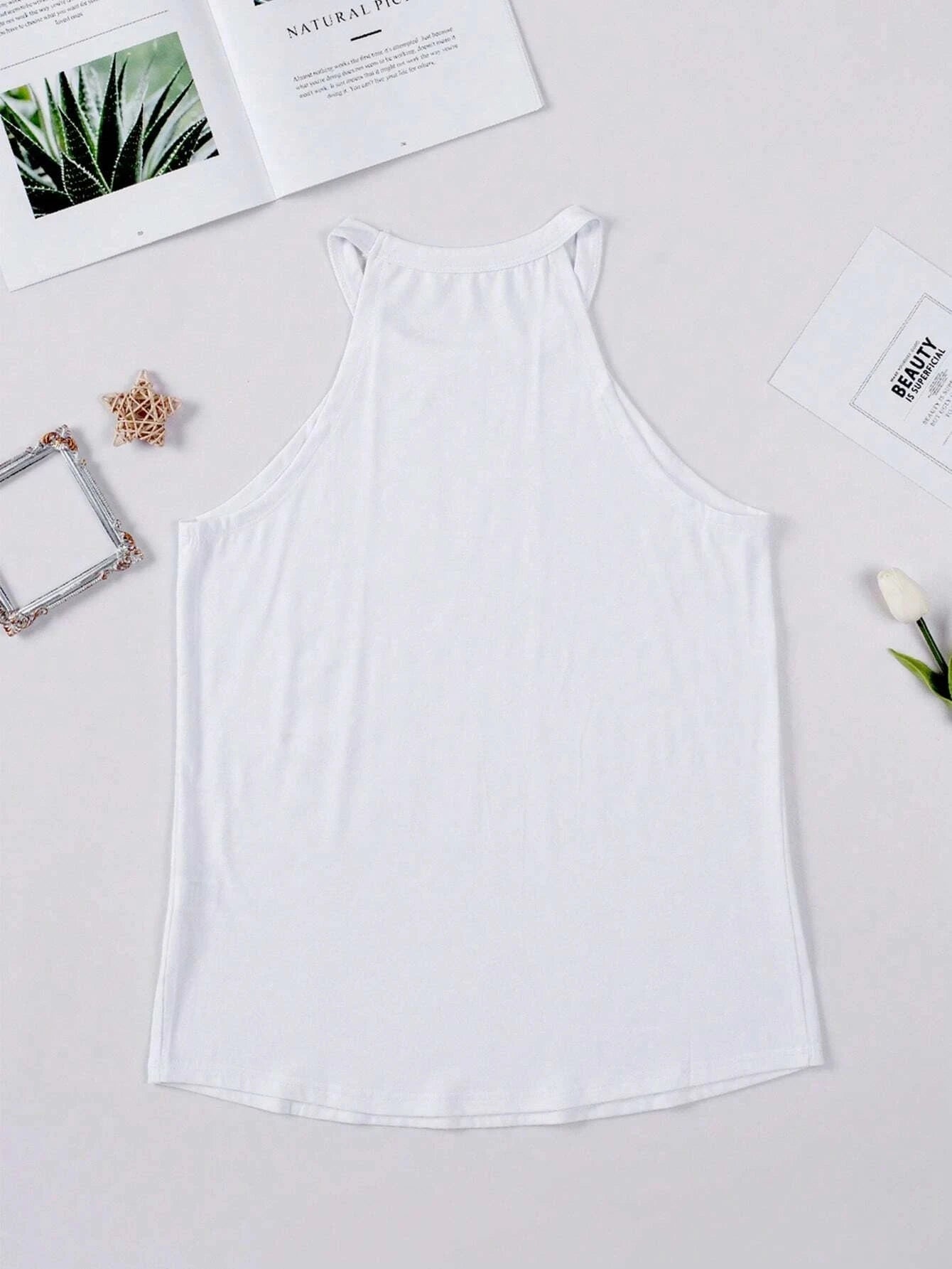 Women's Summer Sleeveless Halter T-Shirts™ Crew Neck Workout Tank Tops