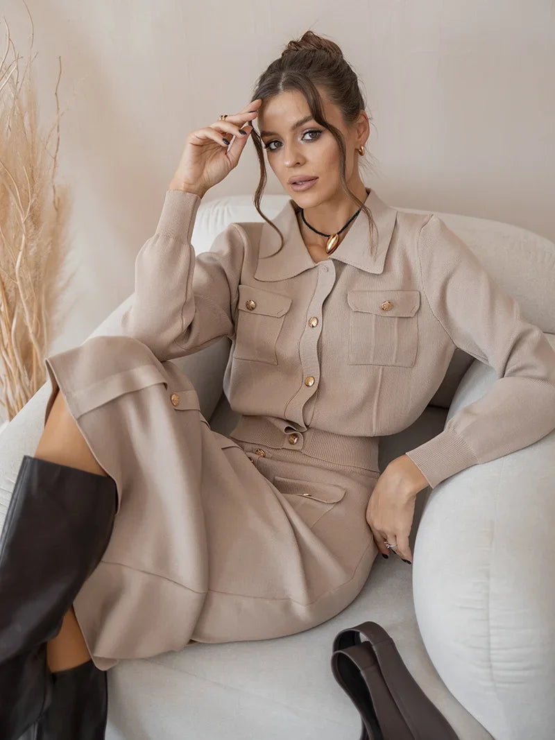 Women's Elegant Dress and Shirt™ Vintage Sets