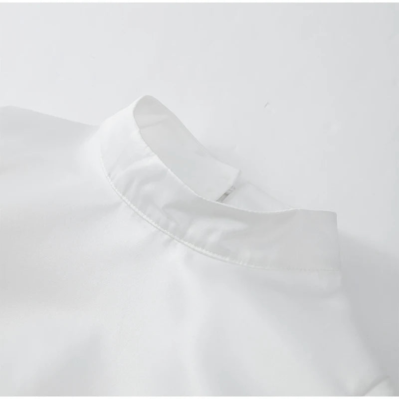 Women's Backless Bow Mini Dress™ Half High Collar Short Sleeve A Line Dress