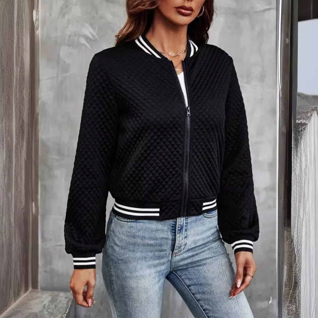 Women's Cross border Jacket™ Zipper Baseball Long Sleeve Jacket