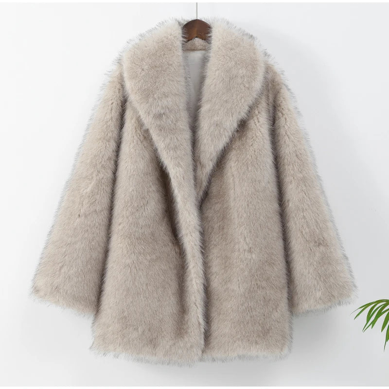 Women's Faux Fur Coat™ Vintage Fluffy Loose Faux Coat