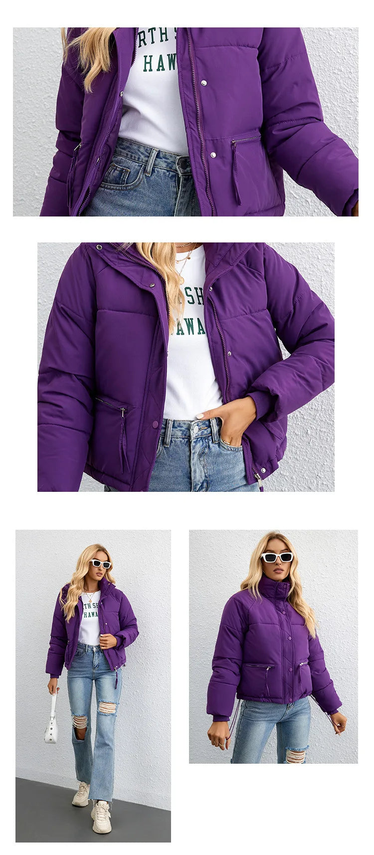 Women's Cotton Jacket™ Short Korean Collar Parkas jackets