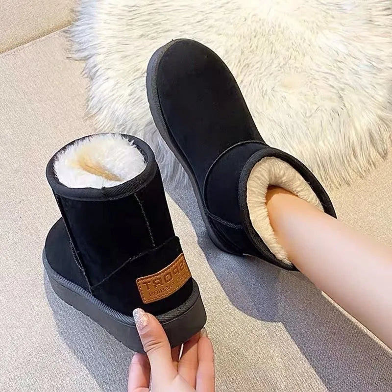 Women's Winter Cotton Boots™ Thickened Warm Flat Short Boots