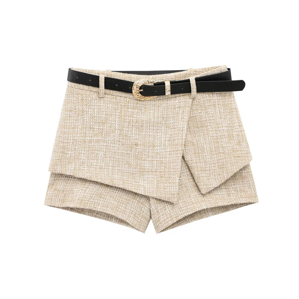 Women's Summer Suit™ Retro Texture Short Tank Top & Shorts Set
