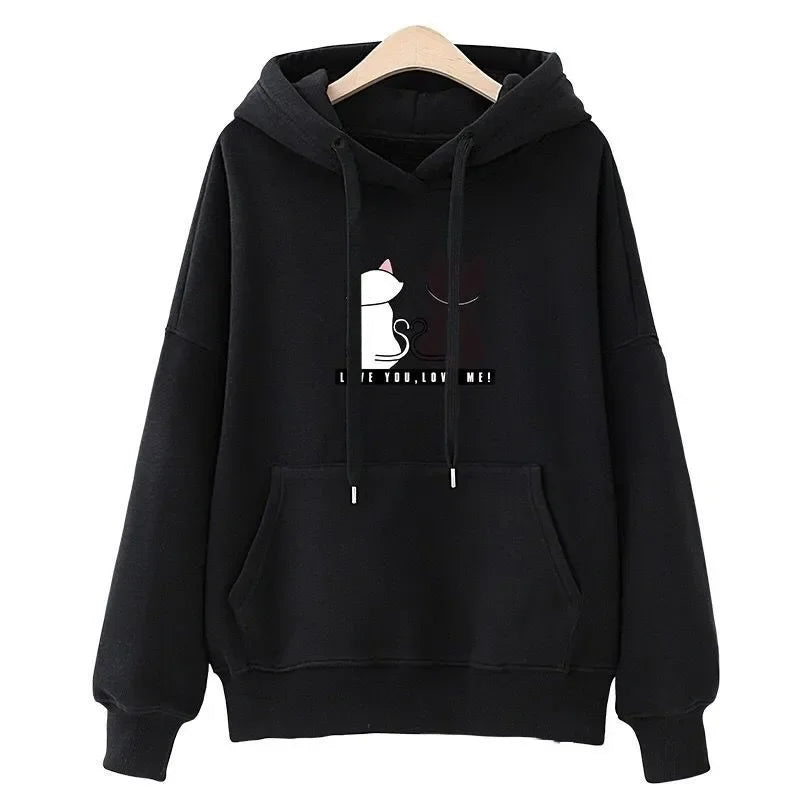 Women's Hoodies™ Autumn Spring Long Sleeve Harajuku Cat Print Sweatshirts