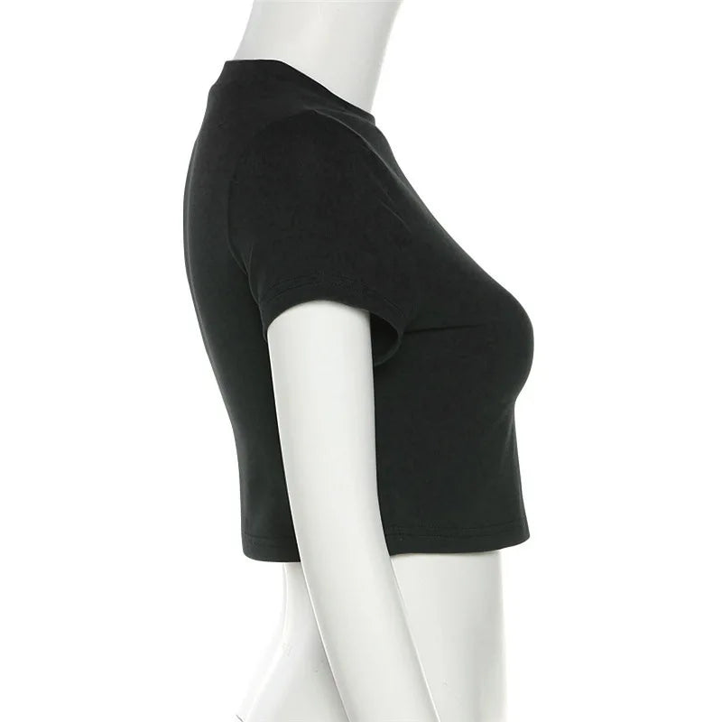 Women's Summer Crop T-shirt™ Short Sleeve O-Neck Cropped Tops