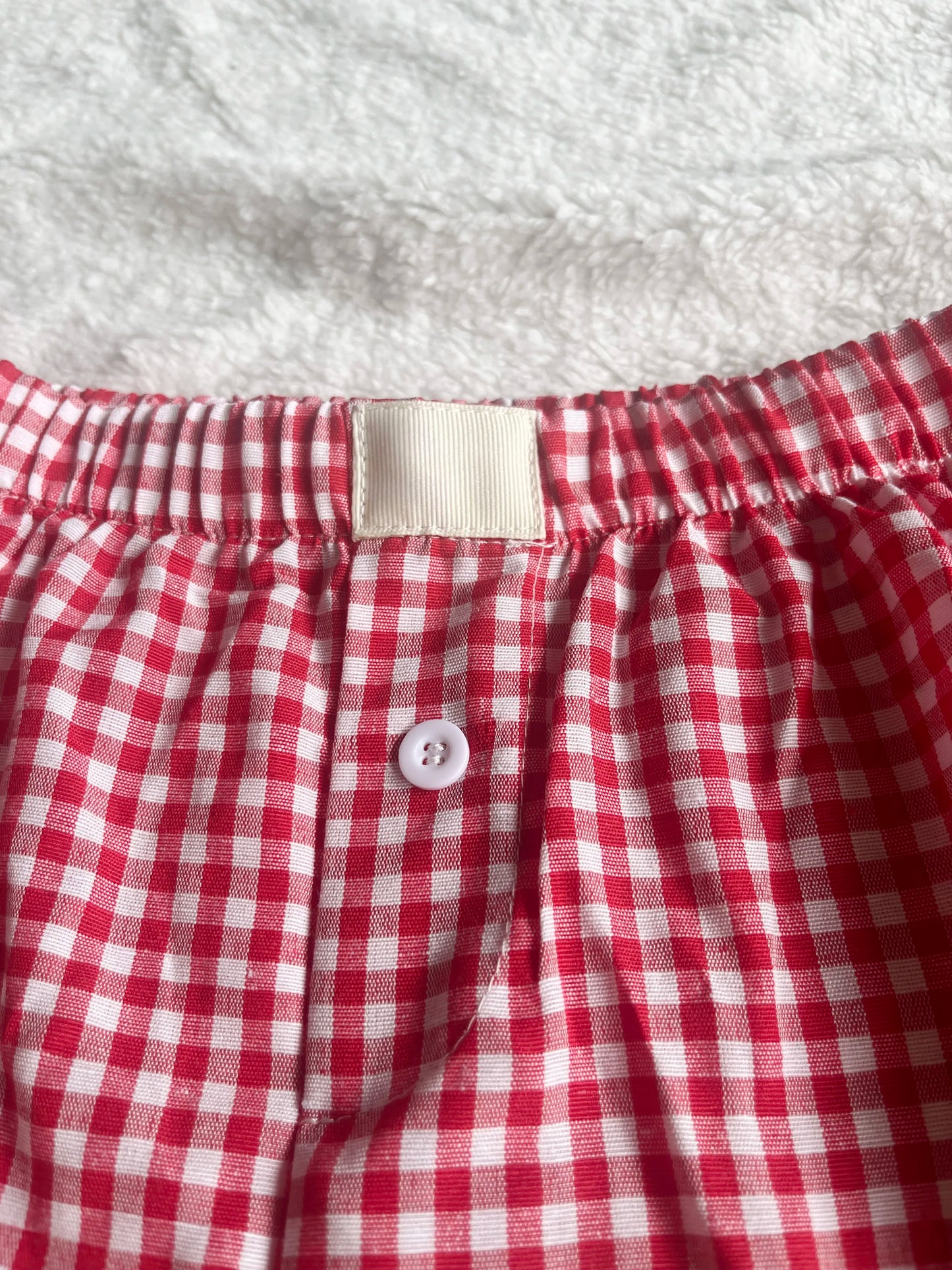 Women's Shorts™ Gingham Boxer Elastic Waist Shorts