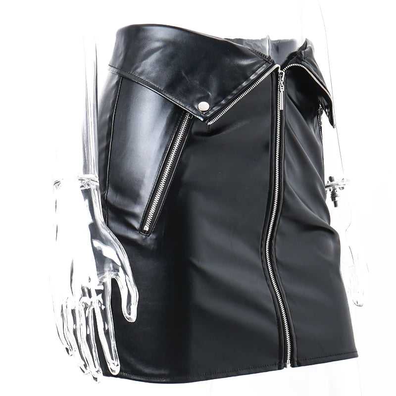 Women's PU Leather Skirt™ Y2K PU Casual Chic Multi Zip Fashion Slim Hip Skirts