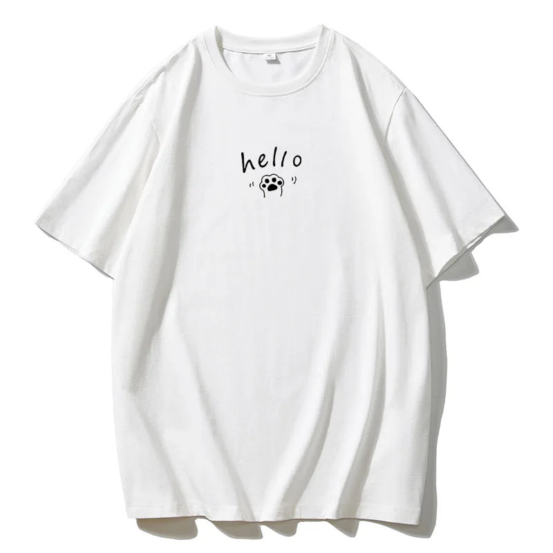 Women's Hirsionsan Graphic Printed Cotton T Shirts™ Oversized Casual Soft Short Sleeve Summer Tops