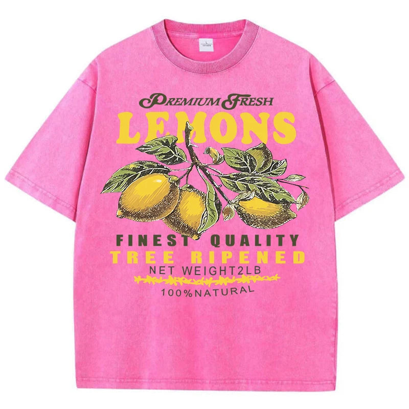 Women's Fruit Print T-Shirts™ Y2K Short Sleeve Loose Cotton Tees