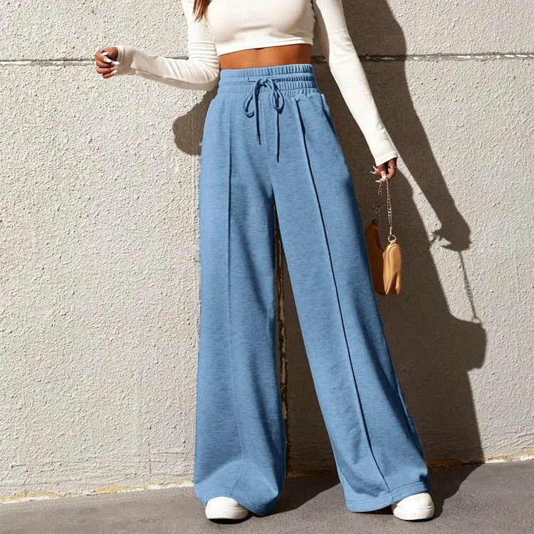Women's straight tube loose pants™ wide leg pants casual pants