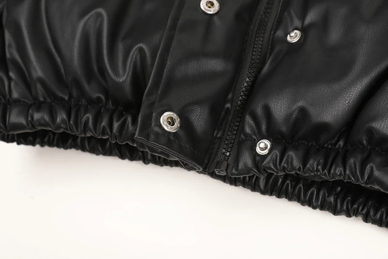 Women's  Parka Jacket™  Thick  PU Leather Jacket