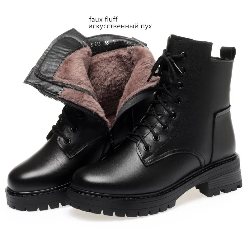 Women's Winter Boots™  Leather Warm Ankle Boots