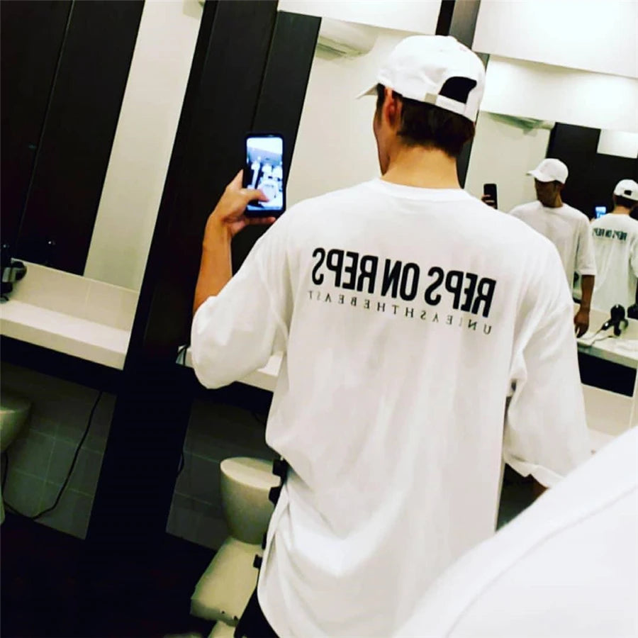 Men's T-Shirt™ Loose big size Cotton Printed Running Sport Gym Shirt
