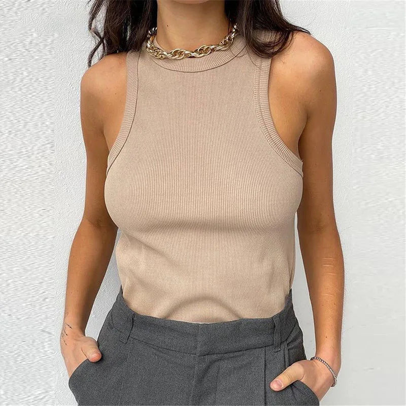 Women's Shirt™ Ribbed Knitted Summer Off Shoulder Tank Top