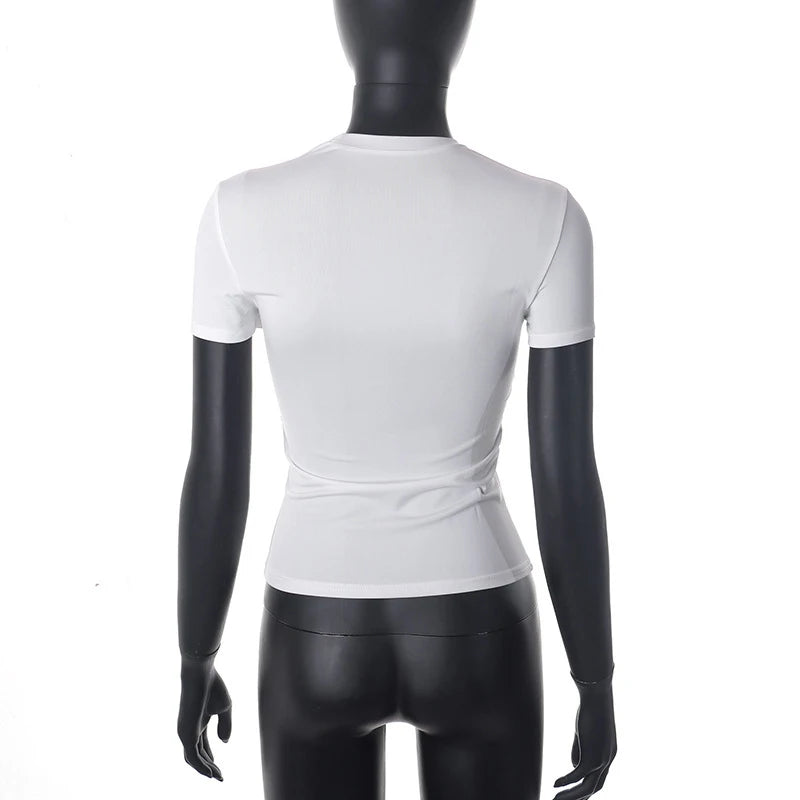 Women's Short Sleeve T-Shirt™ Solid Simple Casual Soft All-Match Basic Crop Tops