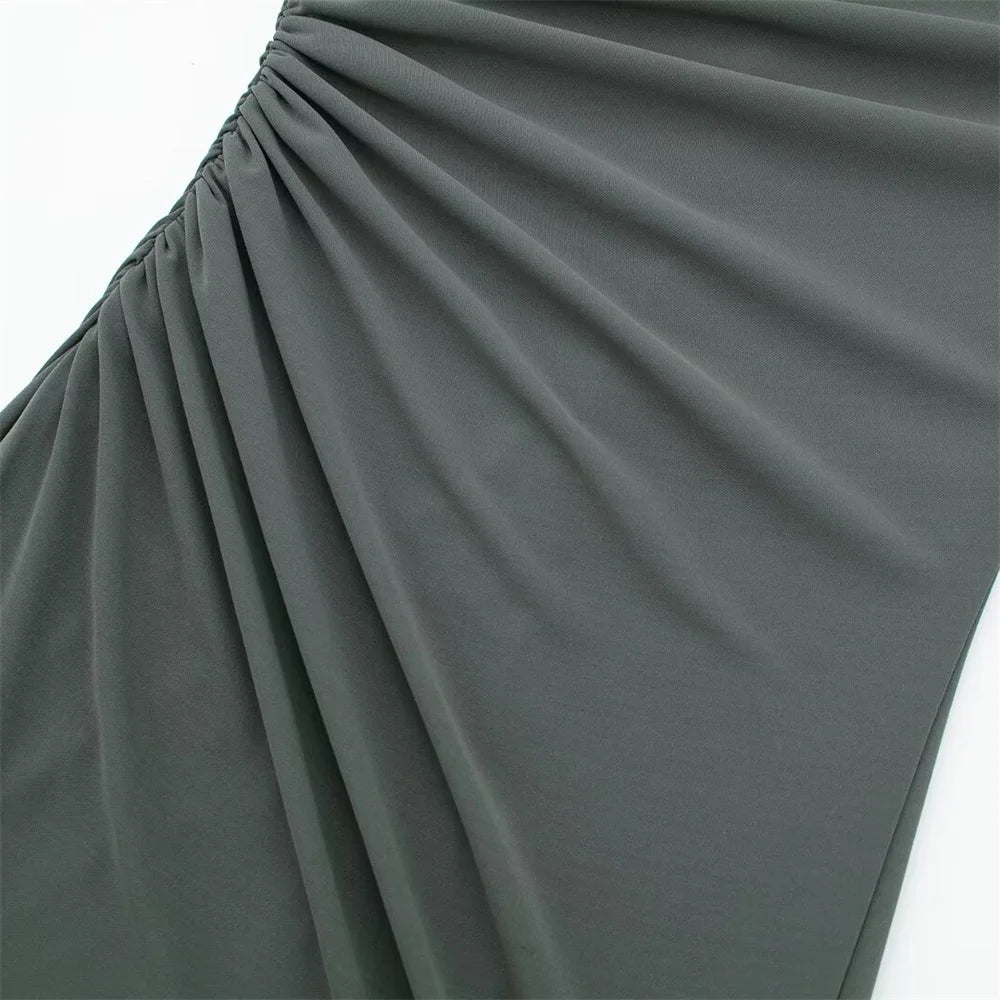 Women Dress™ Spring And Summer Fashionable Pleated Decorative Dress