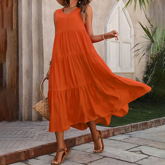 Women's Summer Dress™ Casual Long Dresses V-neck Loose Elegant Dress