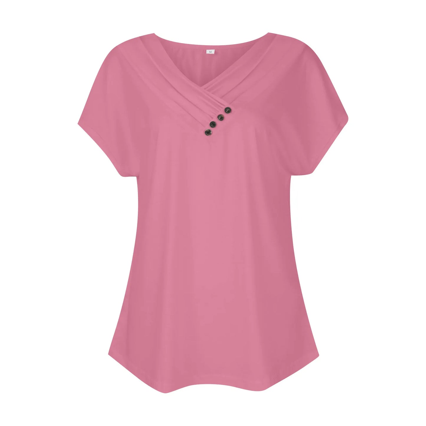 Women's Oversized T-Shirt™ Solid Color V Neck Short Sleeve Basic Tops