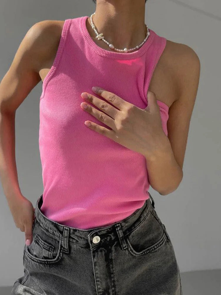 Women's Shirt™ Ribbed Knitted Summer Off Shoulder Tank Top