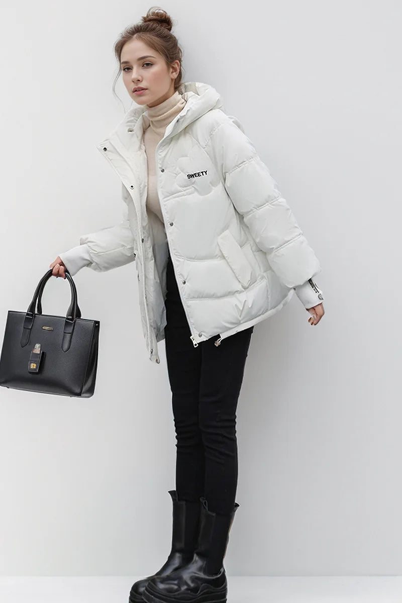 Women's Thick Coat™ Winter Cotton Casual Hooded Zipper Short Parkas Jacket